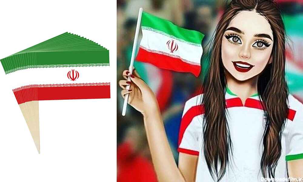 پرچم دستی ایران