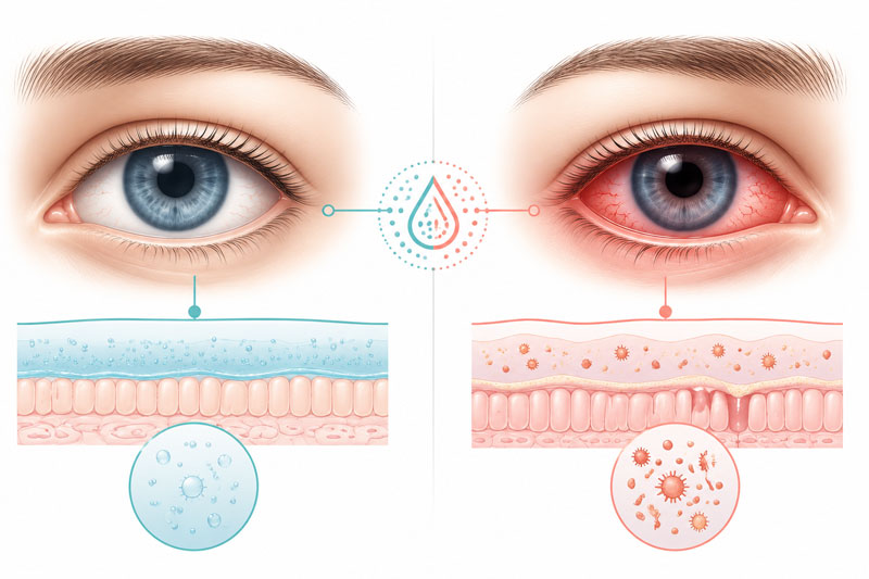 علت قرمزی چشم راست بدون درد چیست؟