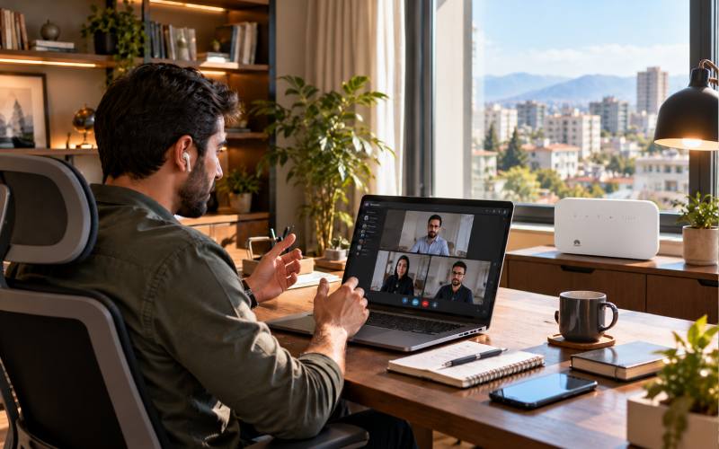 استفاده از اینترنت TD-LTE بدون خط تلفن برای دورکاری و جلسات آنلاین
