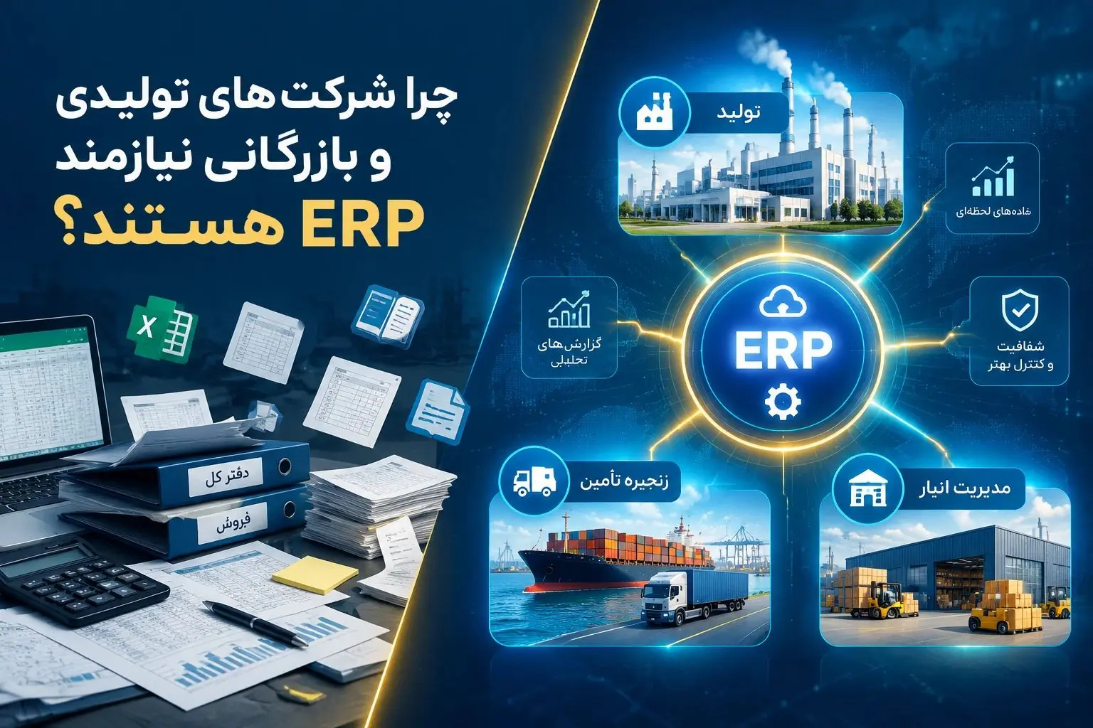 چرا شرکت های تولیدی و بازرگانی نیازمند ERP هستند؟