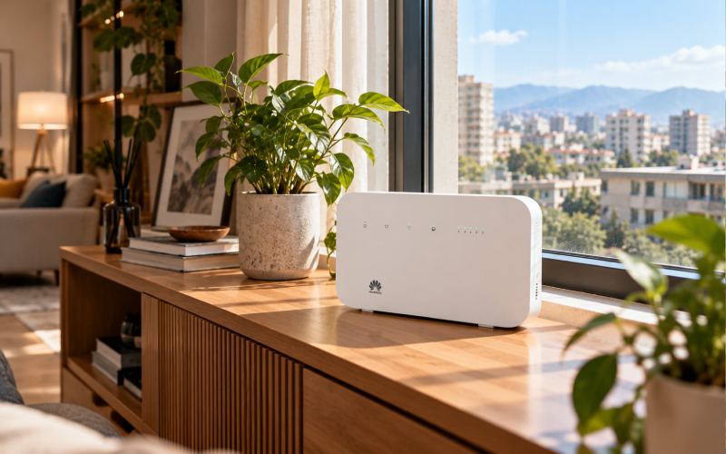 بهترین محل قرارگیری مودم Huawei B612 برای دریافت بهتر سیگنال اینترنت TD-LTE